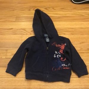 Polo Ralph Lauren navy boys 9m zip up hoodie